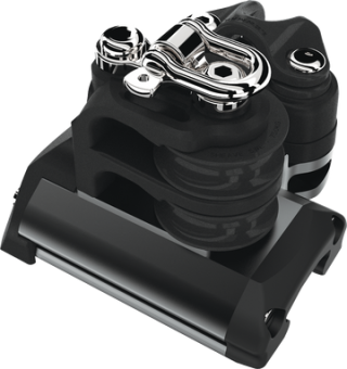 Lewmar 29472836BK - SZ2 Endstop With 2 Control Sheaves, Becket And Cleat