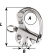 Wichard 72473 - HR Snap Shackle Without Swivel Length 45 mm Female Thread M7*75 Wichard 72473 - HR Snap Shackle Without Swivel Length 45 mm Female Thread M7*75