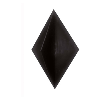 Signal Diamond Black Aluminium 50x80 cm