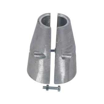 Super Marine Zinc Anode Ø25 Conical Shaft Nut (Bulk + Screws)