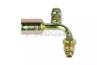 Webasto 6280106FG098A - Crimp Fitting Male 5/16 Inch 90 Degrees O-Ring Valve 5/8 Inch 18unf 2B (Previous: 80106FG098)