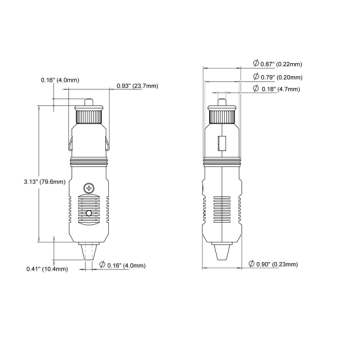 Blue Sea Plug 12V - 10 Amp Max