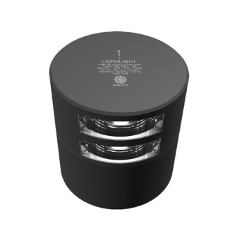 Lopolight 301-105ST-B - Stern Light Horizontal Mount 135° 3NM Double Black Housing
