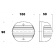Bicolor Navigation Lights Stella Polare Series Black Case