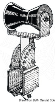 Osculati Boat Trailer Keel Central Roller Support – Adjustable Bracket for Square Tube