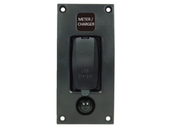 Talamex Switch Panel Curved Add On Double USB Switch Size 3.4A