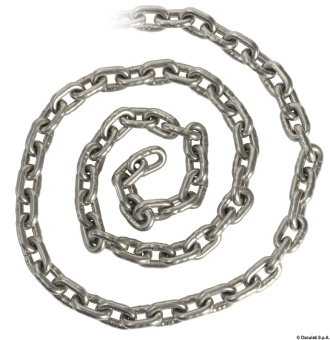 Osculati 01.375.06-100 - Stainless Steel Calibrated Chain 6 mm x 100 m