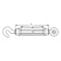 Turnbuckle Open Body Eye/Hook M12 Turnbuckle Open Body Eye/Hook M12
