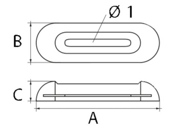 Talamex Zinc Alloy Anode With Screw 1,2 kg