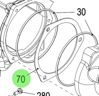 Steyr 2174270-0 - Intercooler Spacer Flange
