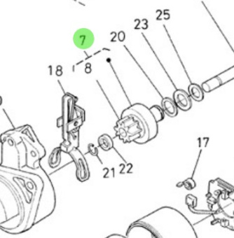 Nanni Diesel 970313465 - Starter Clutch Assembly for N3 and N4 Engines