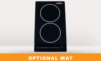 Kenyon B80301 Cooktop with 2 Element Burners 230V Portrait Layout