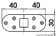 Osculati 38.290.01 - Microcast Hinge 80 x 30 mm