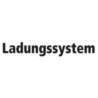 Marine Loading System Identification Sticker "Ladungssystem", German, Soft PVC, 80×100 mm