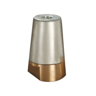 E. Polipodio Zinc Radice Type Shaft Nut Anodes with Taper Universal Thread, Shaft Ø22–45 mm