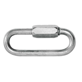 Peguet Maillon Rapide Wide-Opening Quick Shackle Link Galvanised Steel