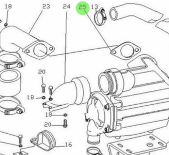 Nanni Diesel 970311189 - Intercooler Gasket for T4.155 and 4.380TDI Engines