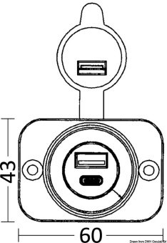 Osculati 14.516.05 - Standard USB Plug +Micro