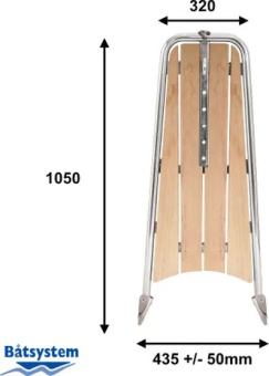 Båtsystem PB1050BL-S - Performance Bowsprit Black 1050mm + Code-0 Kit, Anchor Roller PB11