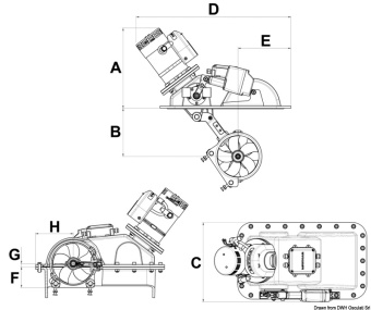 Osculati 02.143.02 - Lewmar Retracting Thruster RT140 2.2 kW 12V