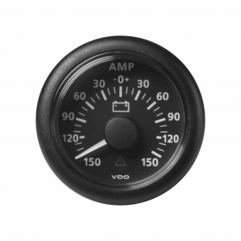 VDO A2C59510023 - Bulk Ammeter -150 / +150A Black ViewLine 52 mm