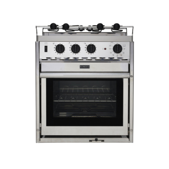 Force 10 F65336 - 3 Flames Euro Standard Ceramic Hob Cooker With
