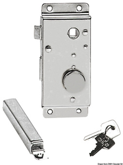 Osculati 38.132.20DI-25 - Door Lock Ch.Br Right Int 25mm