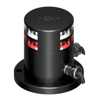 Lopolight 200-014+012G2-PRO180 - Navigation Light 2NM 180° Red+2NM 180° White, Black Anodized