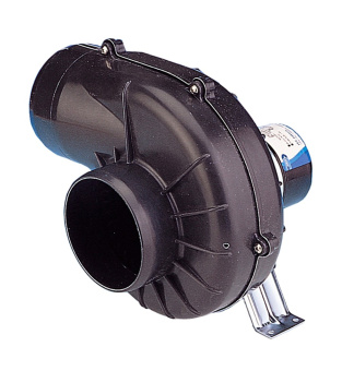 Jabsco 35440-0010 - 100mm (4") flexmount blower, 7.1cu.m/min, 24 volt dc
