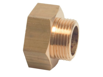 Brass Reducing Hex Bushing Male x Female Thread – 1/4" x 3/8" to 1" x 1/2"