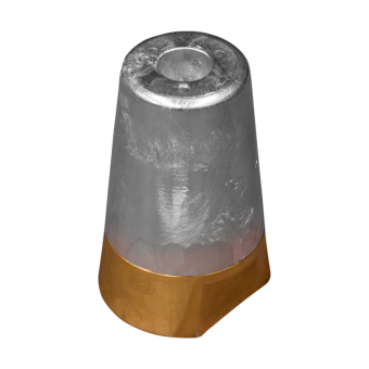 Tecnoseal Aluminium Radice Conical Propeller Sacrificial Anodes with Brass Plug