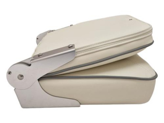 Hollex Seat Silver Star Cream/Grey With Grey Trim