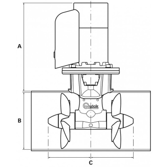 Quick FGBT18065240T00 - Bow Thruster BTQ 185 65kg 24V