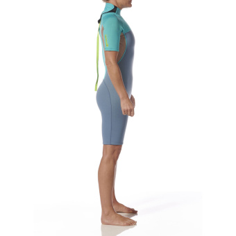 Plastimo P203717 - Essential 3/2mm Neoprene Wetsuit Women's Shorty Grey/Azure Size 8