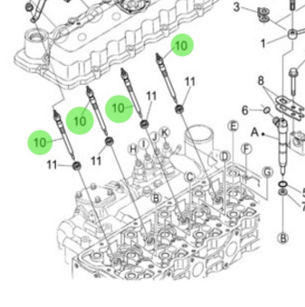 Nanni Diesel 970314948 - Glow Plug for N4.85 and N4.100 Engines