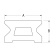 Ronstan RC1229-0.3S Series 22 Mast Gate Track, Silver