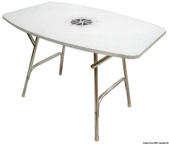 Osculati 48.354.10 - High-quality tip-top table oval 95x66 cm
