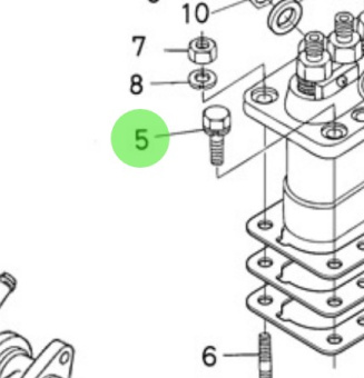 Nanni Diesel 970492138 - M8x22 Bolt for Nanni Marine Engines