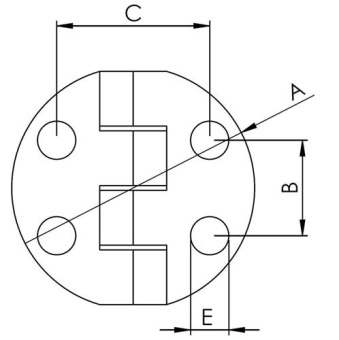 Hollex Hinge Round 38.1mm