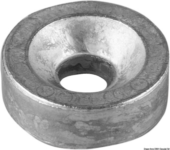 Mercury 823913 & Tohatsu 369-60218-1 Zinc Washer Anode 24x7 mm - Osculati 43.239.13