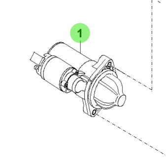 Bukh 36100-2F350 - Starter Assembly for R210J Engines