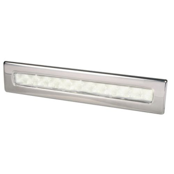 Hella Marine 2JA 980 681-501 - Waiheke LED Strip Lamp - Stainless Steel Rim, 24V White Light