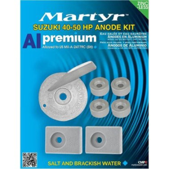 Martyr Aluminium Anode Kit For Suzuki 40-50HP