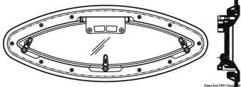 Osculati 19.511.21 - BOMAR Flagship Elliptical Hatch 160 x 425 mm