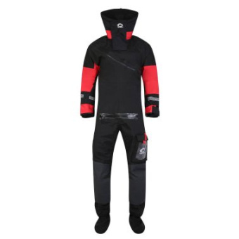 Plastimo 67936 - Typhoon Drysuit Max B Front Entry Black/Red XXL