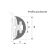 Tessilmare Radial Profile 16 m 65 mm White