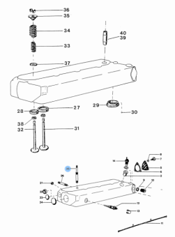 Vetus STM2205 - Stud for Valves