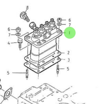 Nanni Diesel 970307367 - Injection Pump Assembly for 4.200HE and 4.220HE Engines