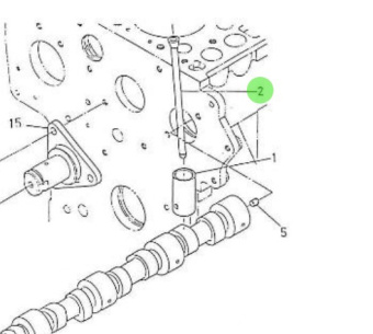 Nanni Diesel 970302040 - Valve Push Rod for 4.190HE Engines