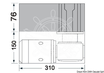 Spare Windlass Solenoid 700/1000W 12V for Lewmar V5 - Osculati 02.590.01